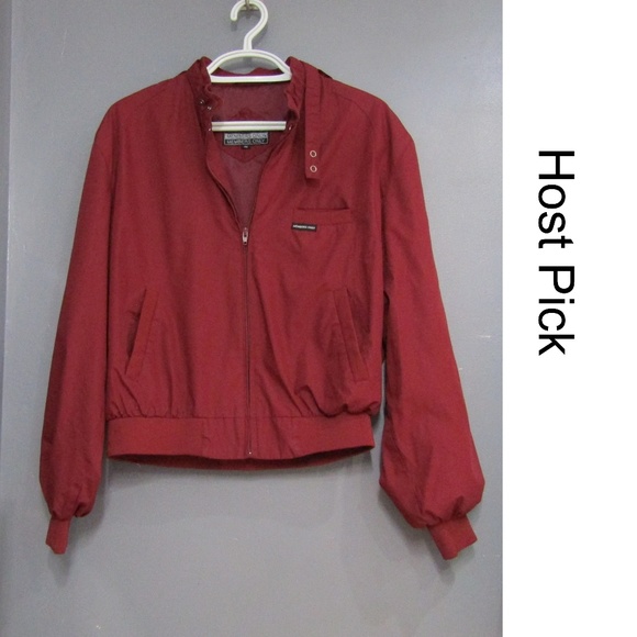Members Only Other - ⚜️HP⚜️ Vtg Members Only Wine Windbreaker Bomber 46